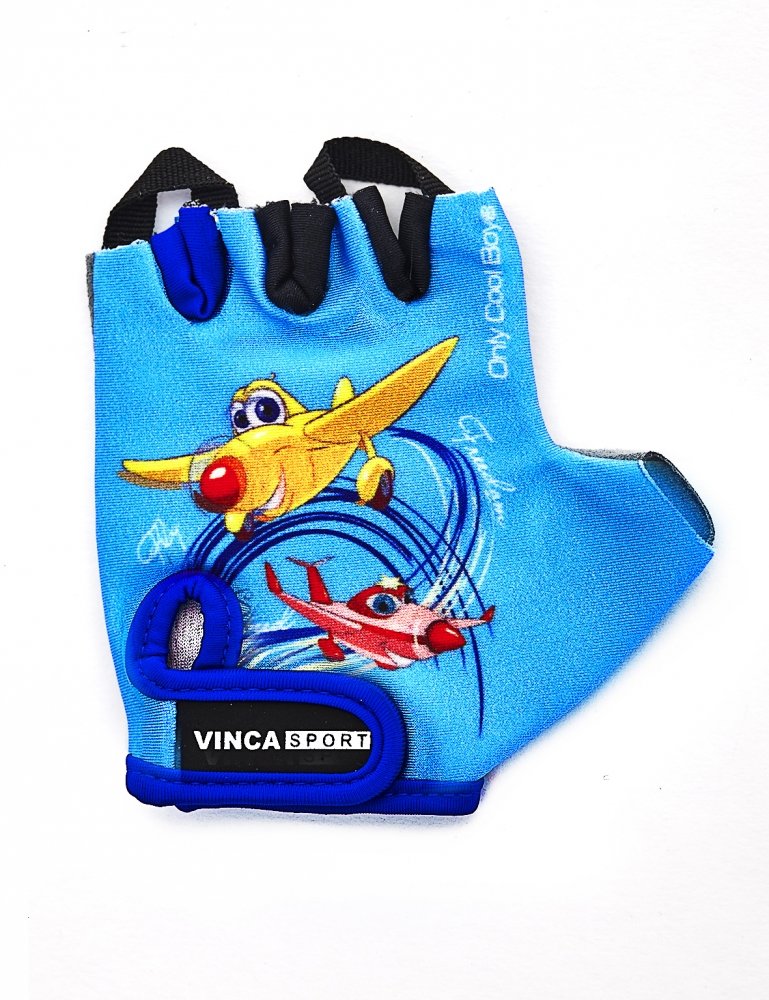

Велоперчатки детские Vinca Sport VG 935 child plane blue (Размер