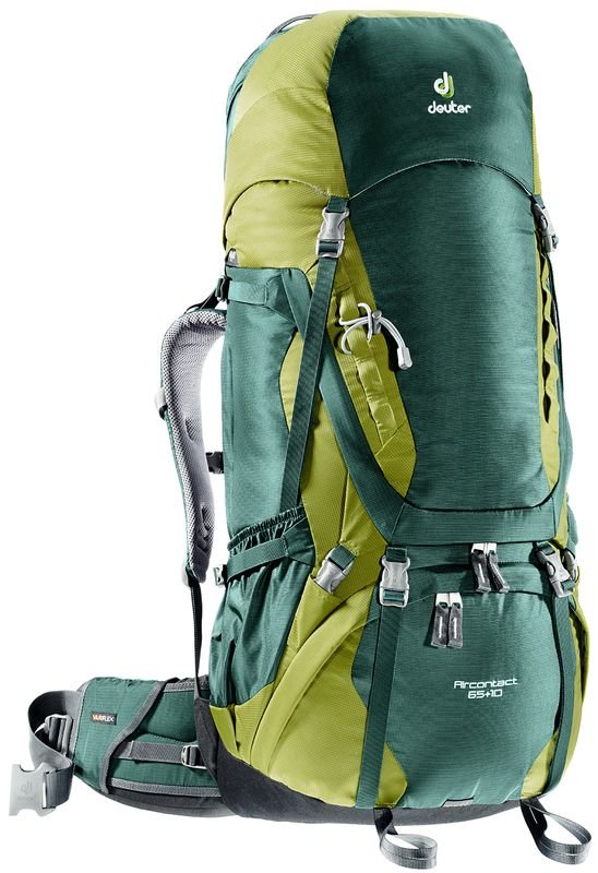 Велорюкзак Deuter Aircontact 65+10 SL, чехол от дождя, 84х40х28, 65 л, зеленый, 3320516_2218 велорюкзак deuter aircontact 50 10 для женщин 78х28х22 50 л зеленый 3320216 2250