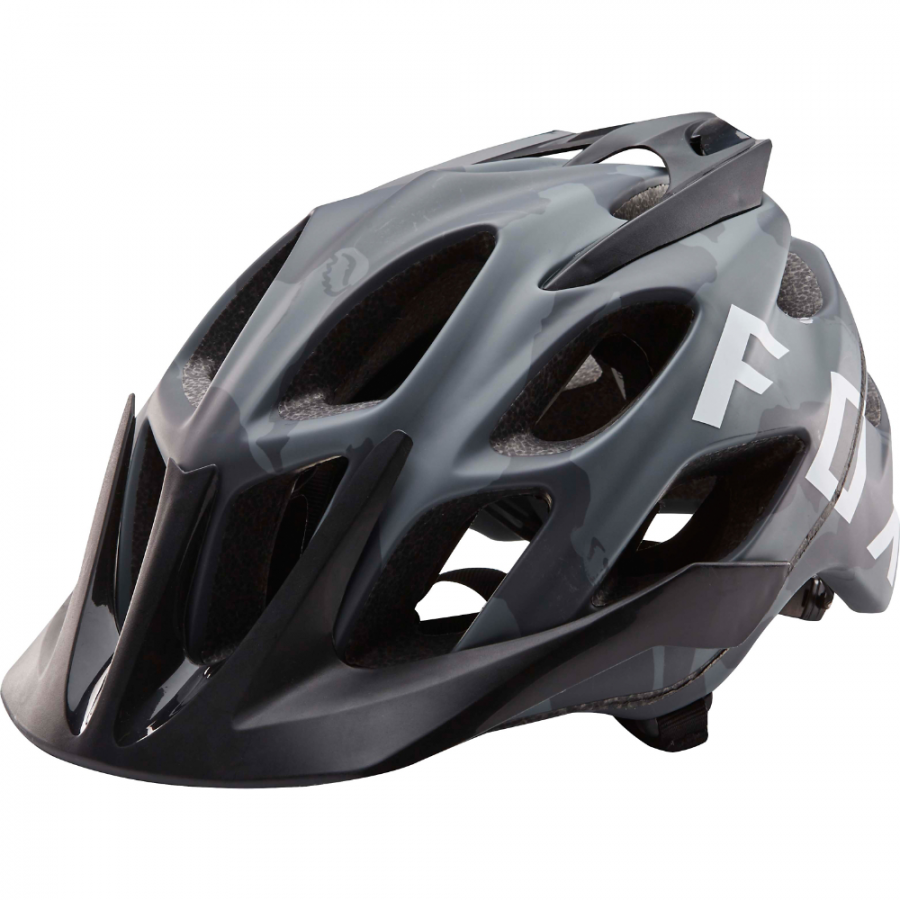 Велошлем Fox Flux Camo Helmet, черный (Размер: L/XL ( 59-60 / 61-62 см))