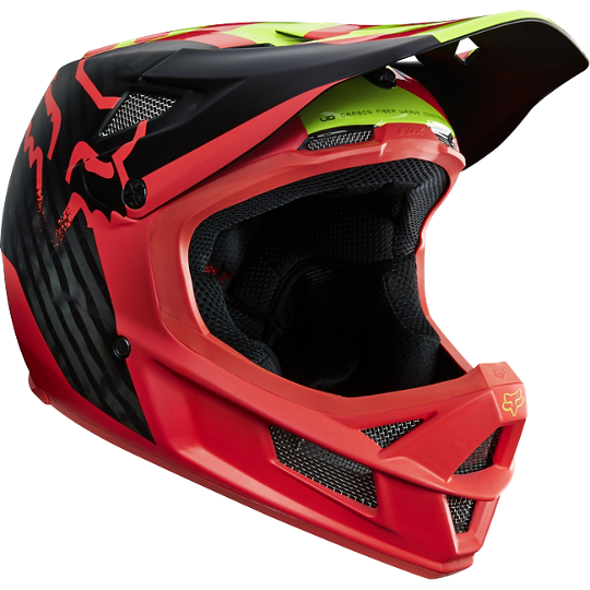 Велошлем Fox Rampage Pro Carbon Helmet, красный  (Размер: XL ( 61-62 см) ) FOX RACING
