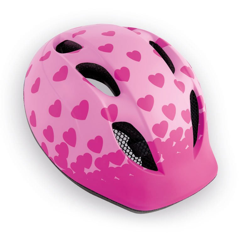 

Велошлем детский MET Super Buddy Pink Hearts, розовый (Размер: 52-57 см)