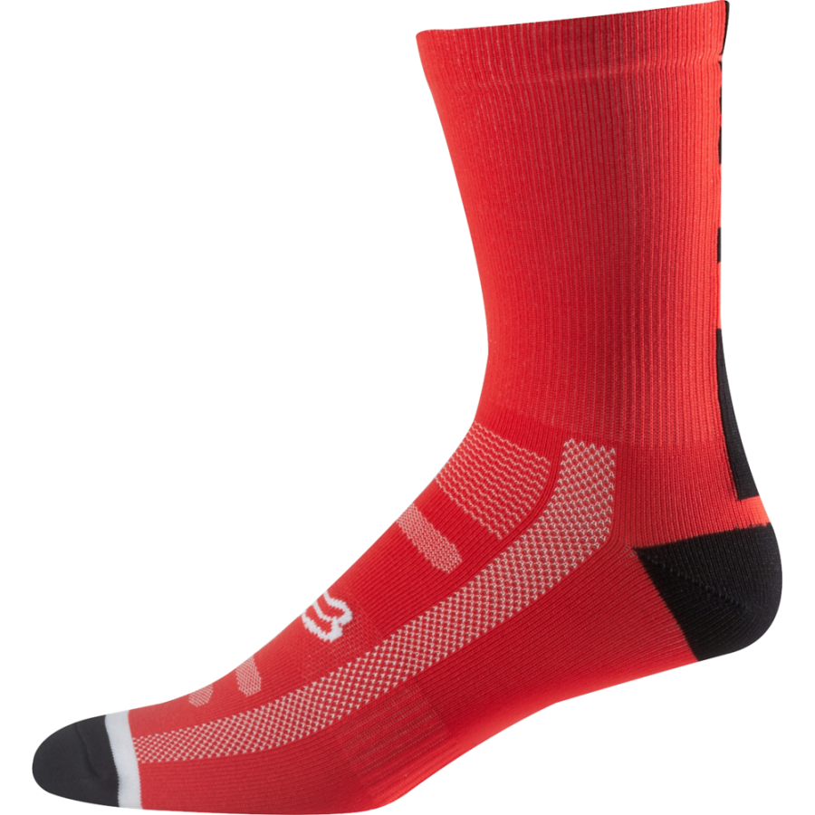Носки Fox Logo Trail 8-inch Sock Flame, красный (Размер: L/XL (42-47 см))