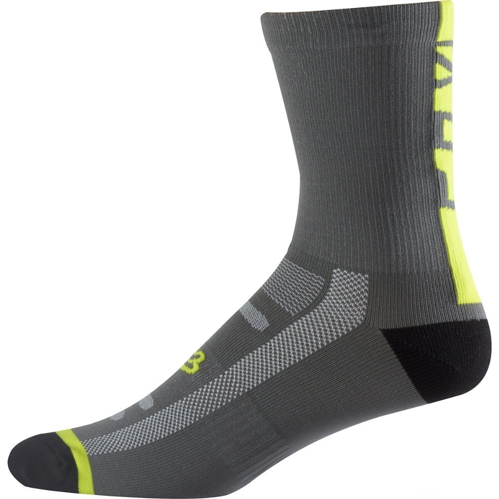 

Носки Fox Logo Trail 8-inch Sock, серо-желтый (Размер: L/XL (42-47 см))