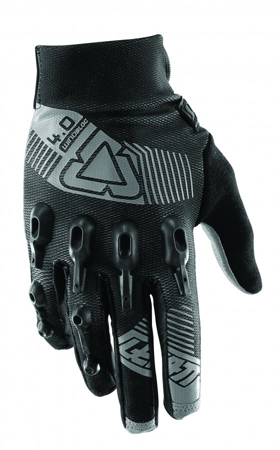 Велоперчатки Leatt DBX 4.0 Windblock Glove, черно-серый  (Размер: S (182-188 мм))