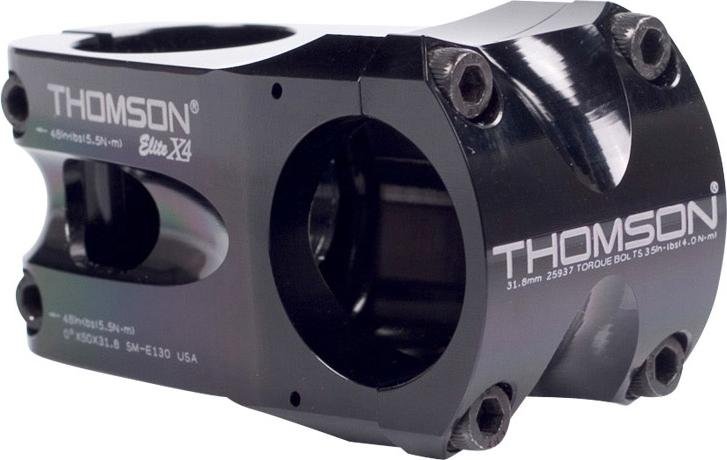 

Вынос велосипедный Thomson Elite X4, 50x0*x31.8 мм, шток 1-1/8", алюминий, черный, SM-E130-BK