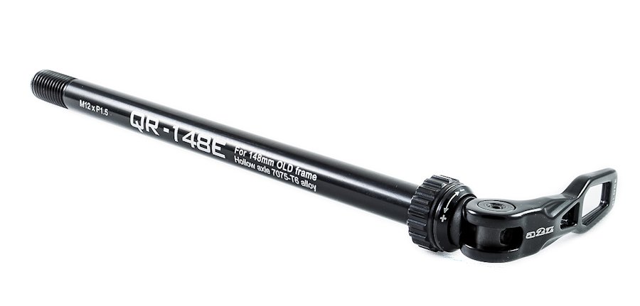 

Ось задняя A2Z E-Tru, 148х12 мм, черный, QR-148E-1