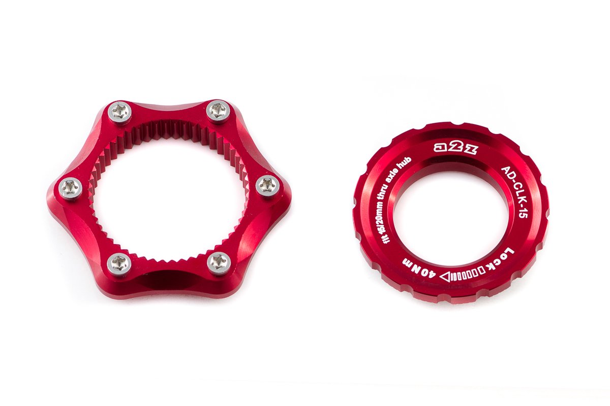  Адаптер A2Z, Center Lock - 6 болтов, замок 15/20мм, розовый, AD-CLK 15 -9