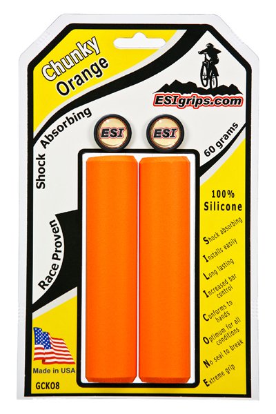 

Грипсы велосипедные ESI Chunky, 130 мм, силикон, оранжевый, GCKO8