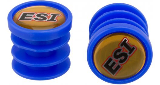   ВашВелосипед Заглушки руля ESI Logo, пластик, синий, BP1BU