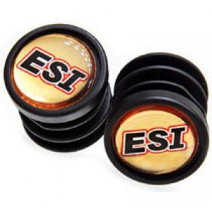   ВашВелосипед Заглушки руля ESI Logo, пластик, черный, BP1BK