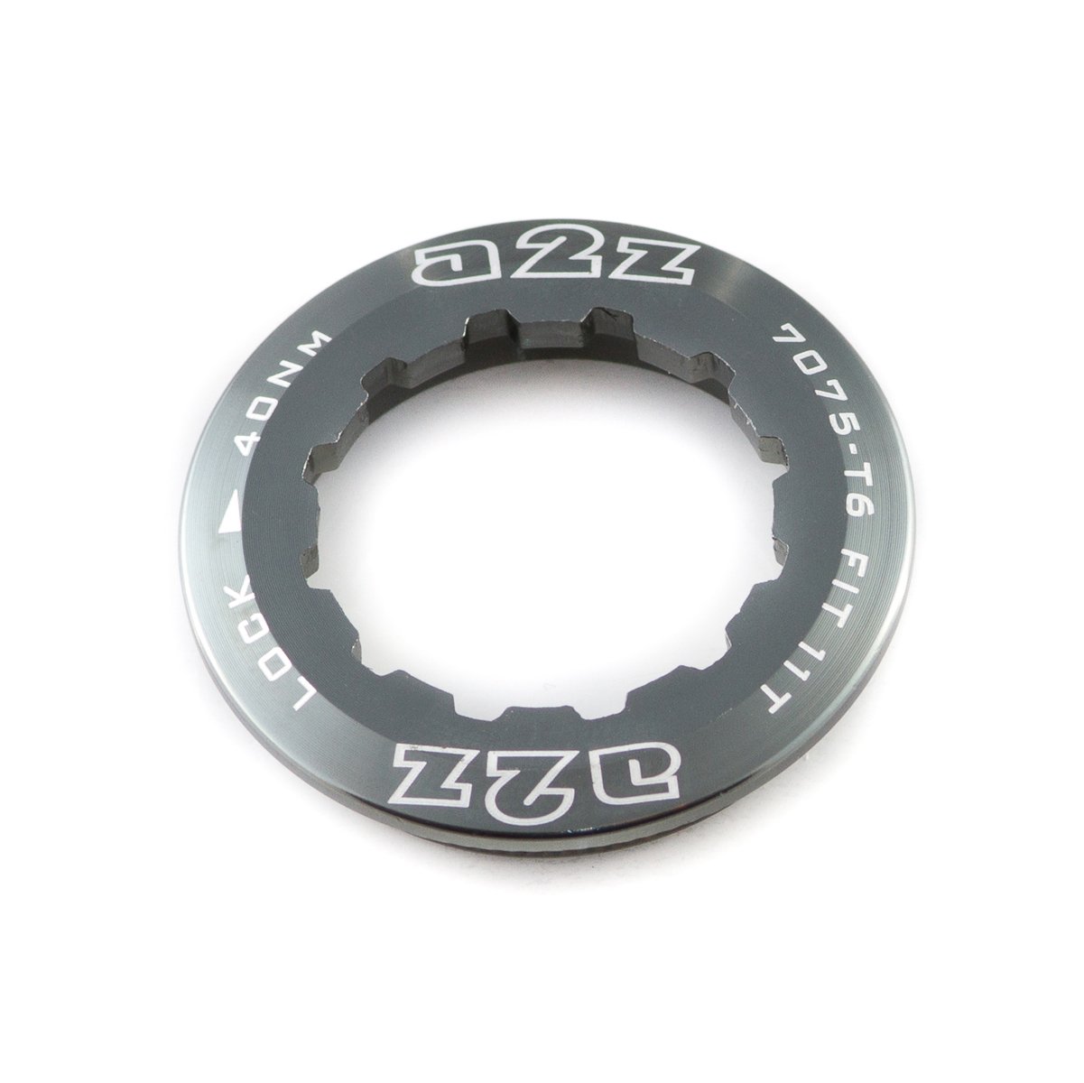 

Замок для кассеты A2Z, алюминий 7075, Shimano/Sram, 11T, серый, CS-11T-7