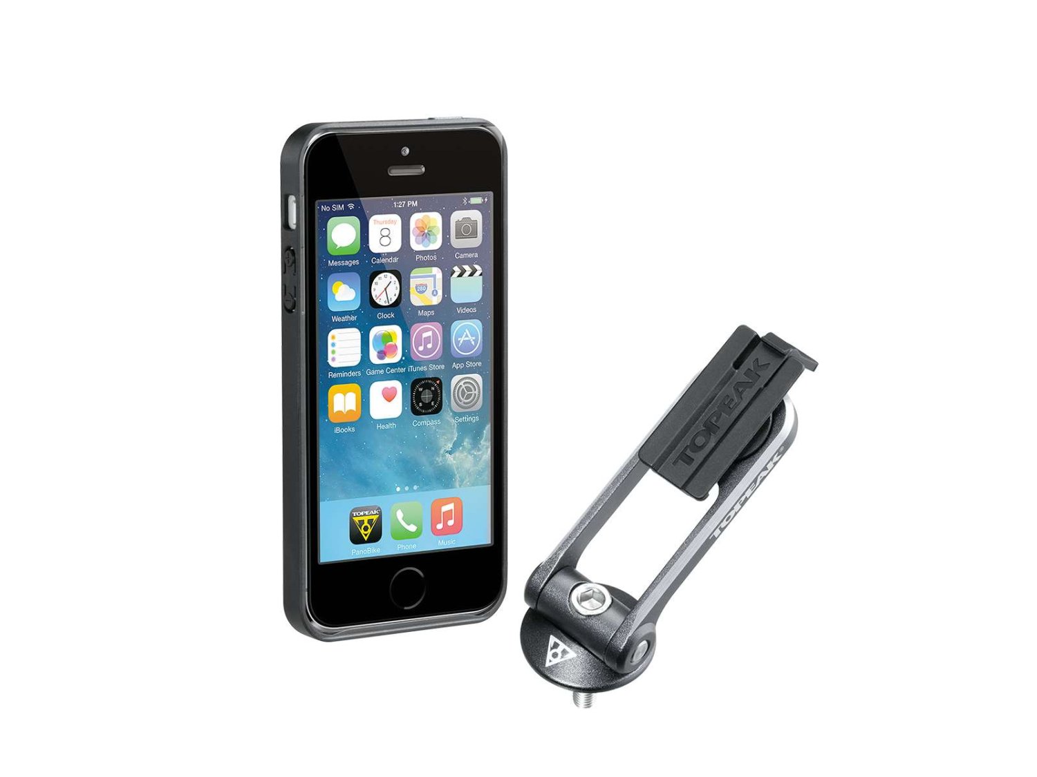 Кейс TOPEAK RideCase RideCase Mount For iPhone 5  с крепежом на руль, черный TT9833B