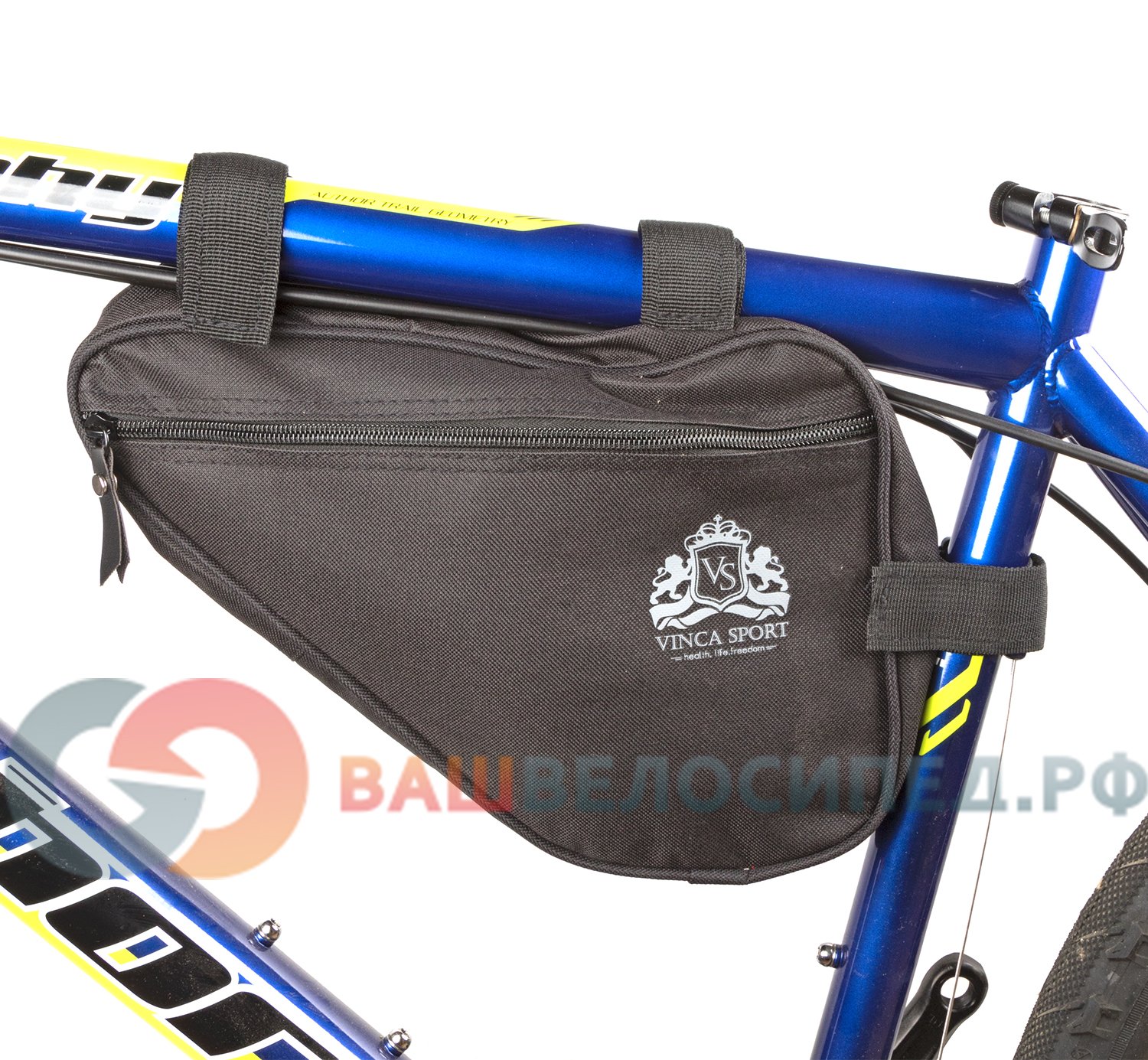 

Велосумка под раму Vinca Sport, карман для телефона внутри сумки, 240*180*50мм, черный, FB 05-3