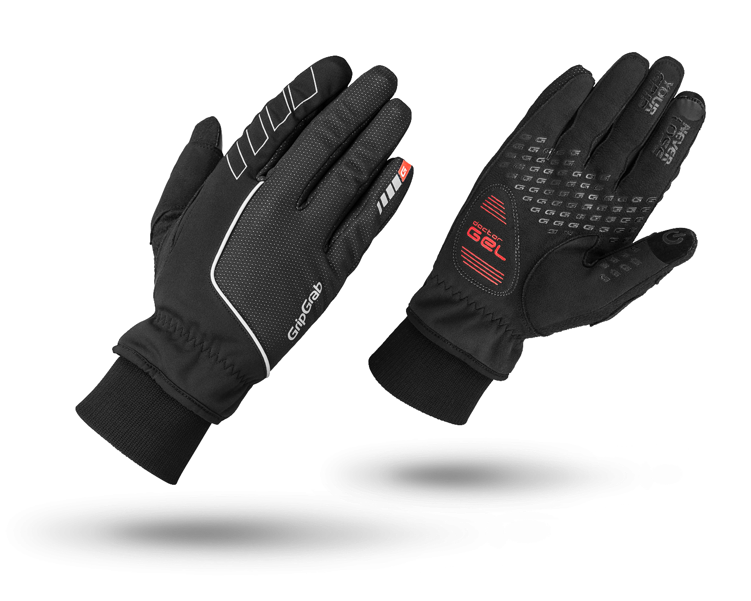 

Велоперчатки зимние GripGrab Windster, черные (Размер - L)