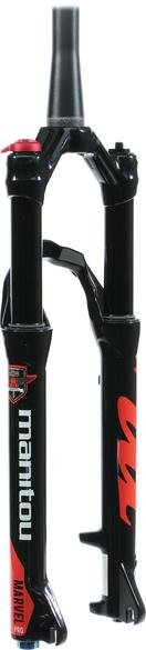 Вилка велосипедная Manitou Marvel PRO, 27.5, 100mm, 1 1/8 - 1.5, HL, BL, AM, матово-черная, 191-29262-A712