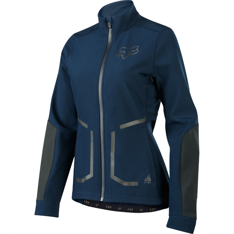 Велокуртка женская Fox Attack Fire Softshell Womens Jacket Navy (Размер M, 20186-007-M) FOX RACING