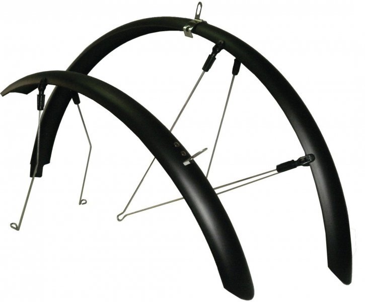 Крылья для велосипеда  Merida CROSSWAY 100, ширина 50 мм, комплект, черные, 3101000271
