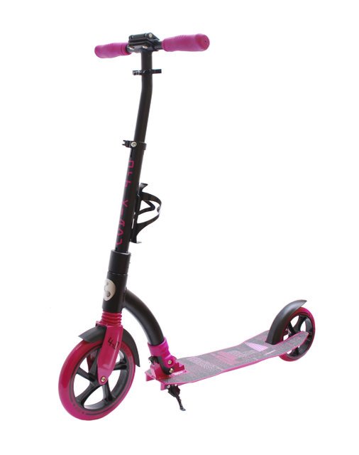 Самокат COD-X 4.0, алюминий, регулируемый, 230+180 мм, до 100 кг, черно-розовый, 00-180023 флягодержатель велосипедный bbb dualcage розовый б р bbc 39