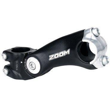 

Вынос велосипедный внешний ZOOM, регулируемый 0-60`, 1 1/8", 120/90мм, для руля 31,8мм, алюминий, черный, 6-18019