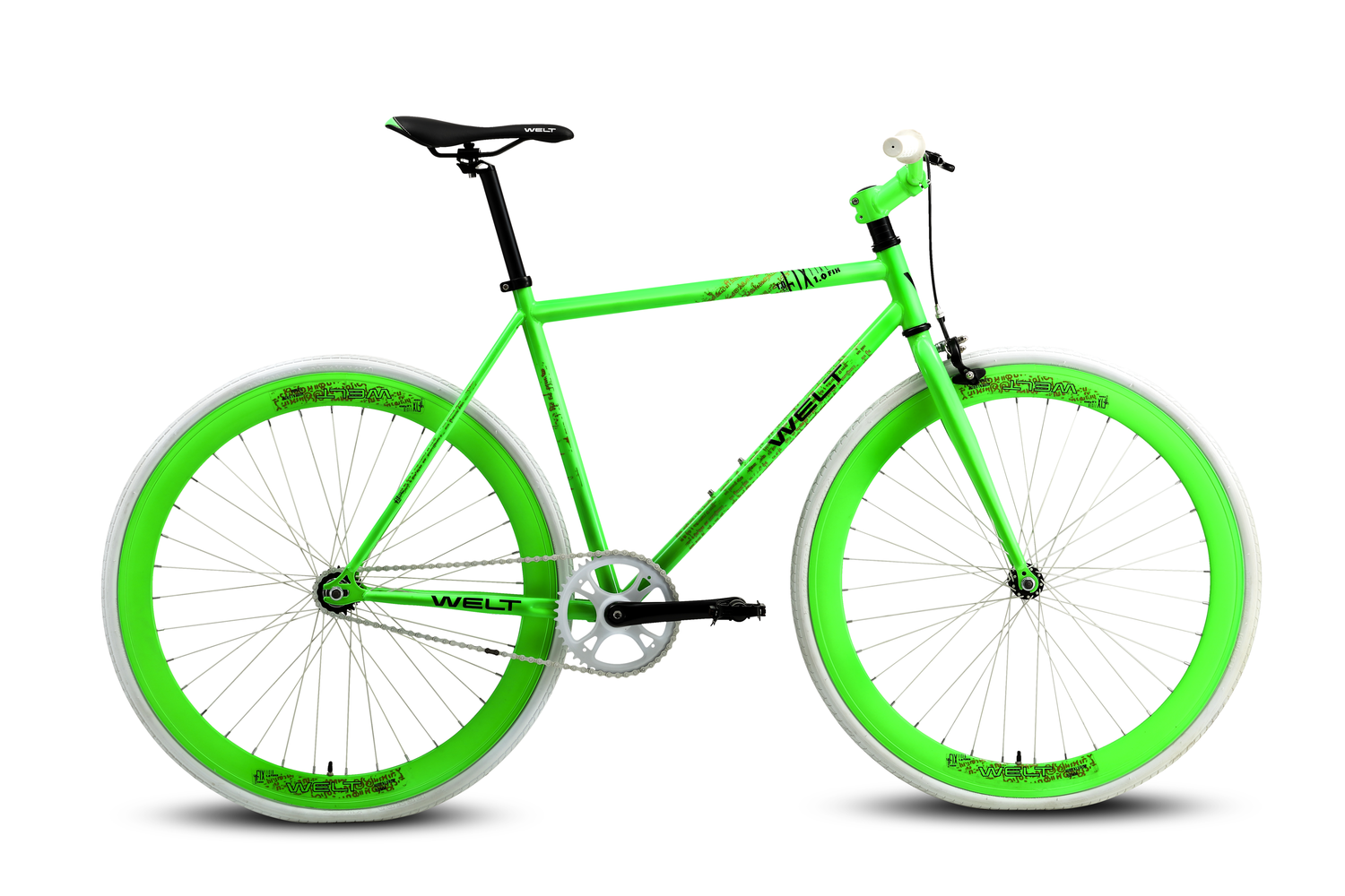 Городской велосипед Welt Fixie 1.0 2016, зеленый беговел welt zebra 12 acid green us one size 2020
