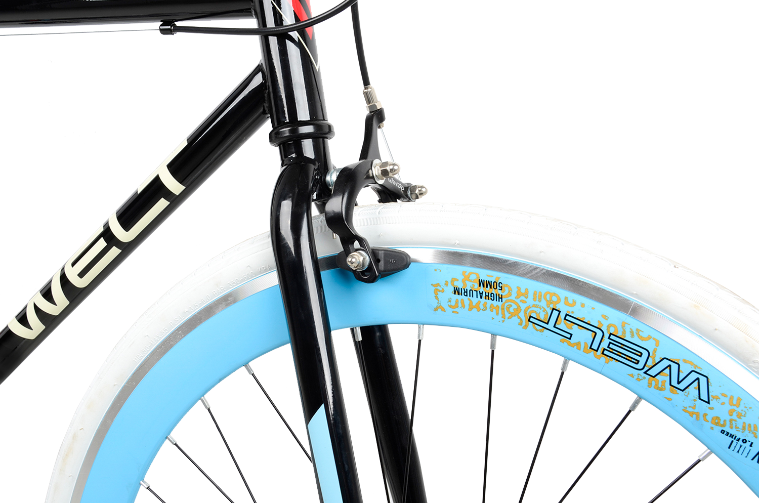 Городской велосипед Welt Fixie 1.0 2017, черный УТ-00030688 HI-TEN Steel Нет Winzip 205A - фото 2