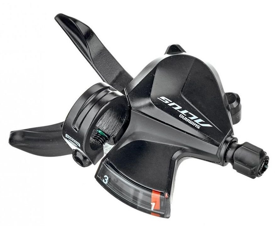 Переключатель SHIMANO ALTUS RAPIDFIRE PLUS, 3 скорости, левый трос, черный, инд. уп, 2-6014, арт: 35628 - Манетки и Шифтеры Переключатель SHIMANO ALTUS RAPIDFIRE PLUS, 3 скорости, левый трос, черный, инд. уп, 2-6014, арт: 35628 - Манетки и Шифтеры