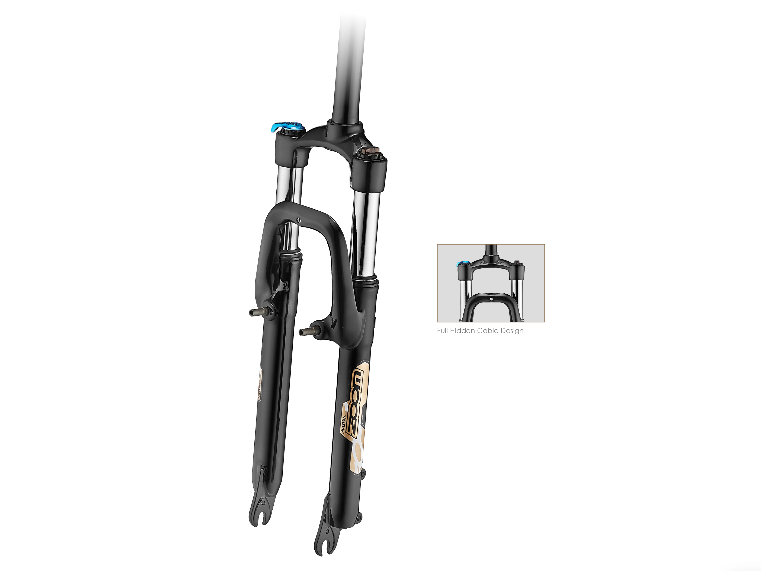 фото Вилка велосипедная zoom masera 389, mtb, 26", пружинная, шток 1-1/8", сталь, ход 80 мм