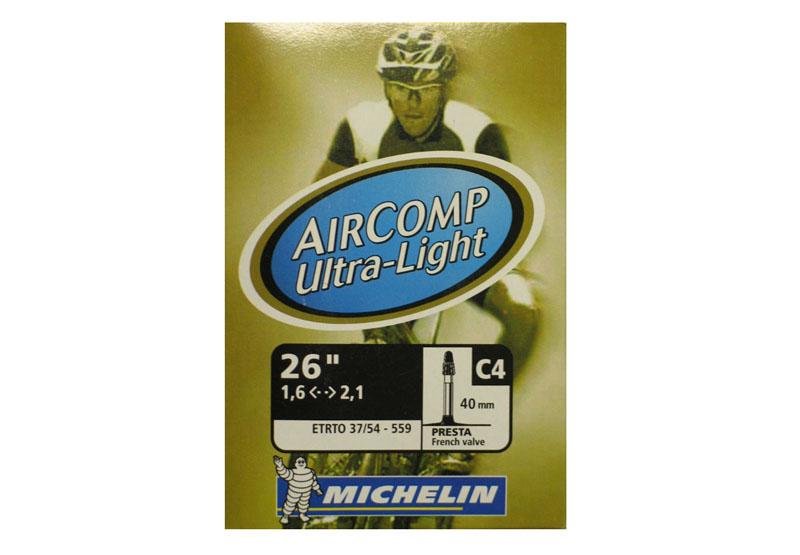 

Камера велосипедная Michelin C4 Ultra, 1.6/2.1, FV 40, 696961