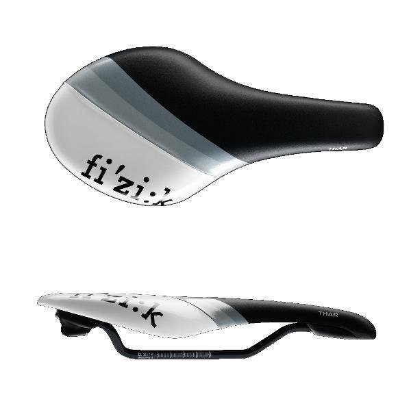 

Седло велосипедное Fizik THAR Black+Glossy White, 7099SXSA29729, Бело-черный
