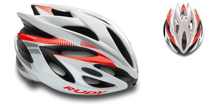 

Каска Rudy Project RUSH WHITE-RED FLUO SHINY M
