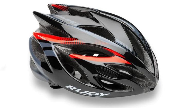 

Каска Rudy Project RUSH BLACK - RED FLUO SHINY S, Черный