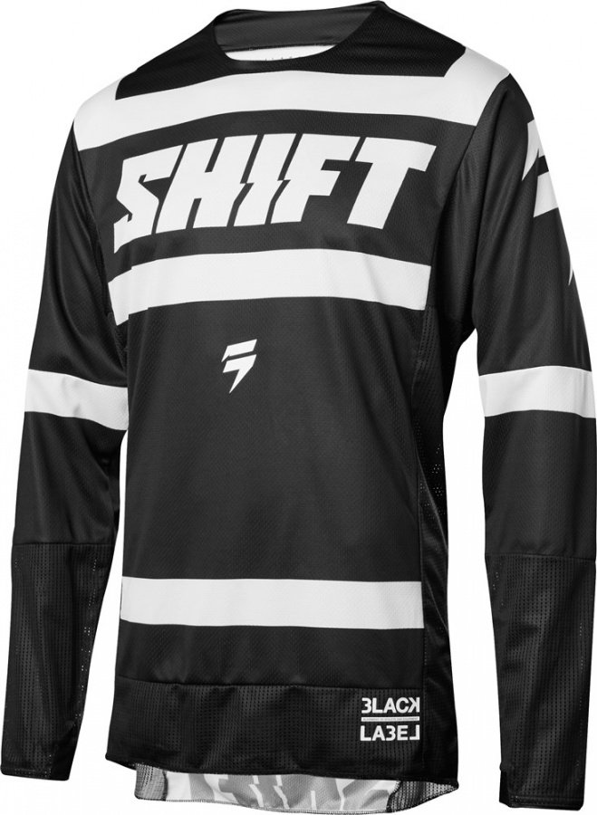 

Велоджерси Shift Black Strike Jersey, черно-белый 2018 (Размер: XXL )
