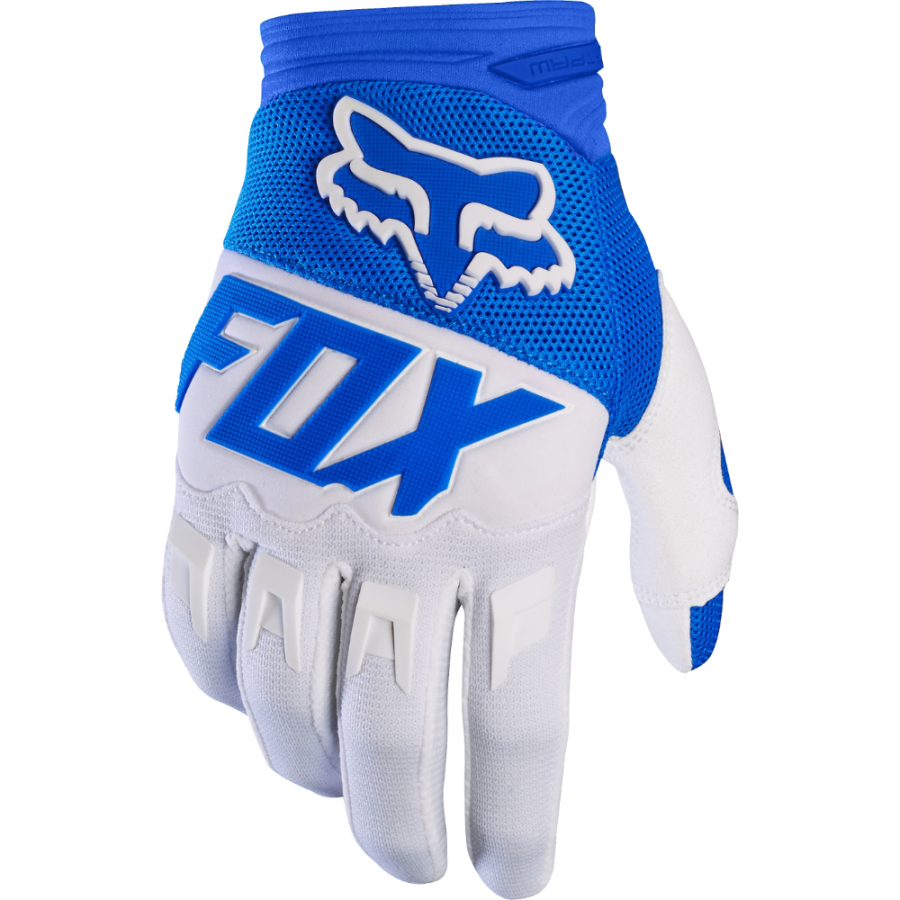 

Велоперчатки Fox Dirtpaw Race Glove, синий-белый 2017 (Размер: M)