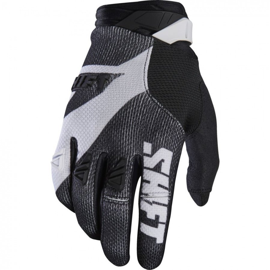 Велоперчатки Shift Black Pro Glove, черно-белый 2017 (Размер: XL )