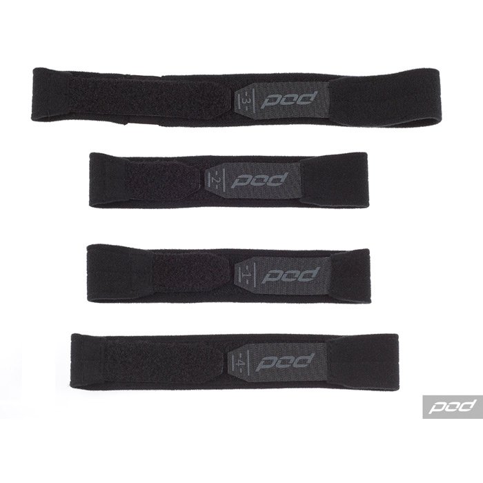 Стрепы наколенников POD KX Strap Set, черно-серый 2018 (Размер: XL/XXL)