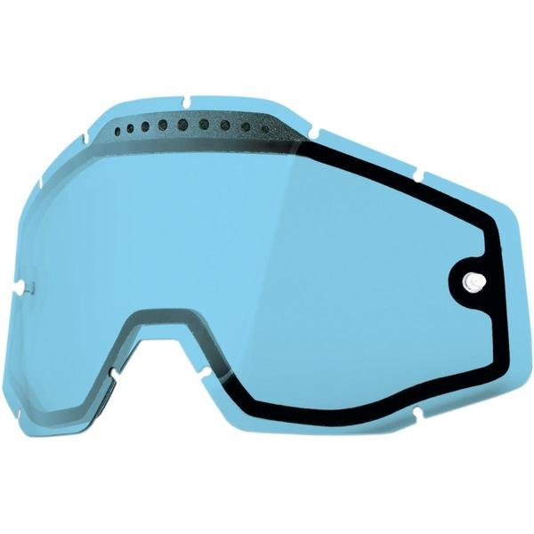 Линза 100% Racecraft/Accuri/Strata Vented Dual Pane Lens Anti-Fog Blue, 51006-002-02