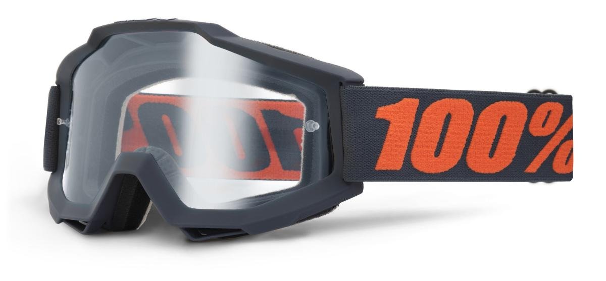 Велоочки 100% Accuri Enduro Gunmetal / Clear Dual Lens, 50202-025-02