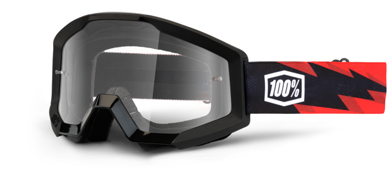 Велоочки 100% Strata Slash / Clear Lens, 50400-076-02