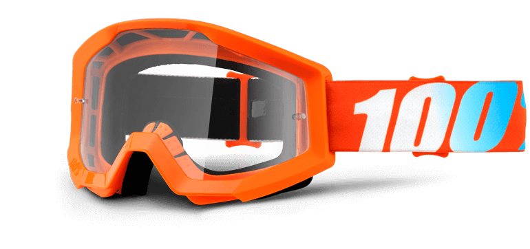 Велоочки 100% Strata Orange / Clear Lens, 50400-006-02