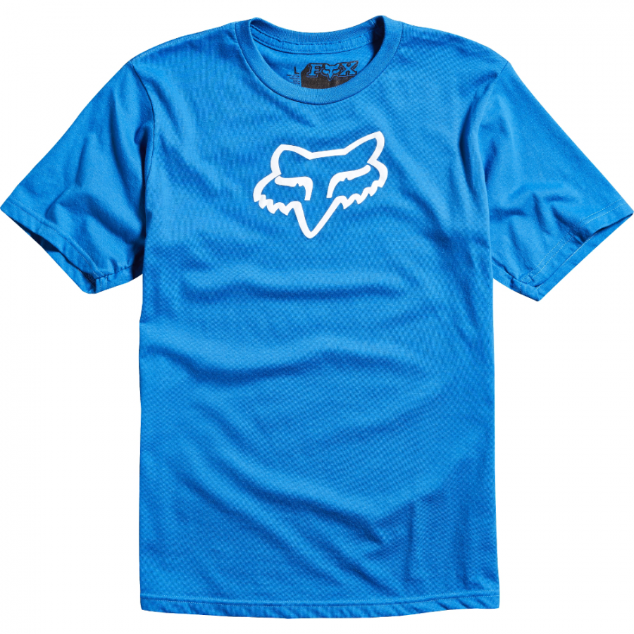 

Велофутболка подростковая Fox Youth Legacy SS Tee, синий 2016 (Размер: YL )