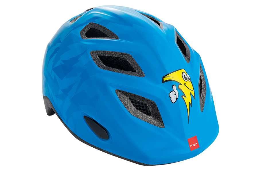 

Велошлем детский Met Elfo Blue Thunderbolts 2018 (Unisize (46-53 см) )
