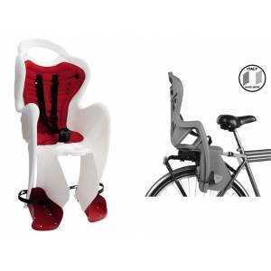 

Детское велокресло BELLELLI Mr Fox Clamp, на багажник, белое с красной вставкой, до 22 кг, 01FXM00020