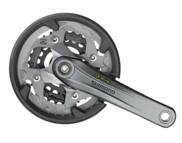Система шатунов велосипедная Shimano Alivio FC-M4000, стандарт Octalink, для привода 9 скоростей, 170 мм, EFCM4000C002C