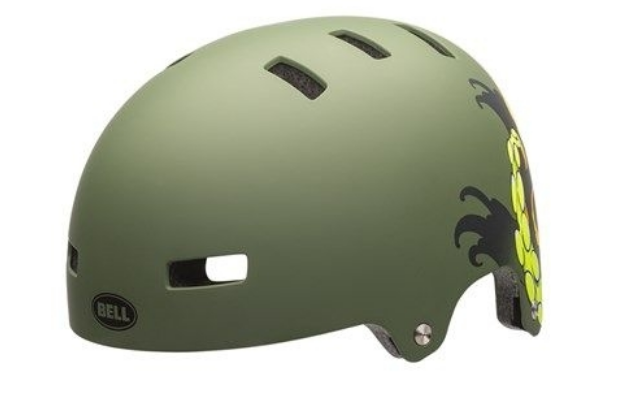 Шлем велосипедный Bell 17 LOCAL BMX, универсальный, темно-зеленый (Размер: S)