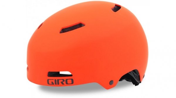 Шлем велосипедный Giro 17 QUARTER FS BMX, универсальный, матовый оранжевый (Размер: M)
