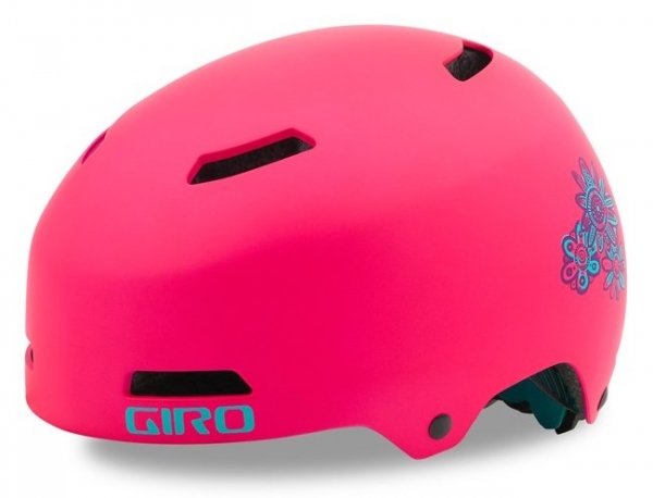 Шлем детский Giro 18 DIME FS BMX, матовый светло-розовый цветок (Размер: S)