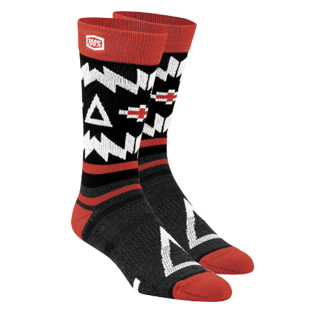 Носки 100% Jeronimo Athletic Socks, черно-красный 2018 (Размер: S/M)