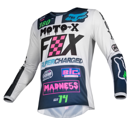

Велоджерси детская Fox 180 Czar Kids Jersey, серый 2019 (Размер: KM )