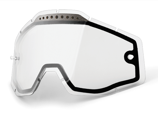 Линза 100% Racecraft/Accuri/Strata Vented Dual Pane Lens Anti-Fog Clear, 51006-010-02