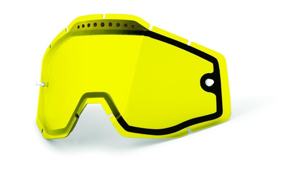 Линза 100% Racecraft/Accuri/Strata Vented Dual Pane Lens Anti-Fog Yellow, 51006-004-02